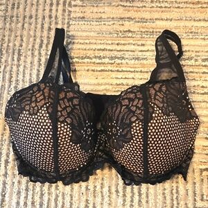 Adore Me Elegant Black Lace Bra